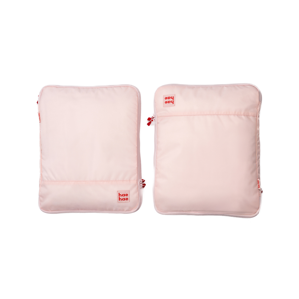 Two hae hae compression packing cubes compressed