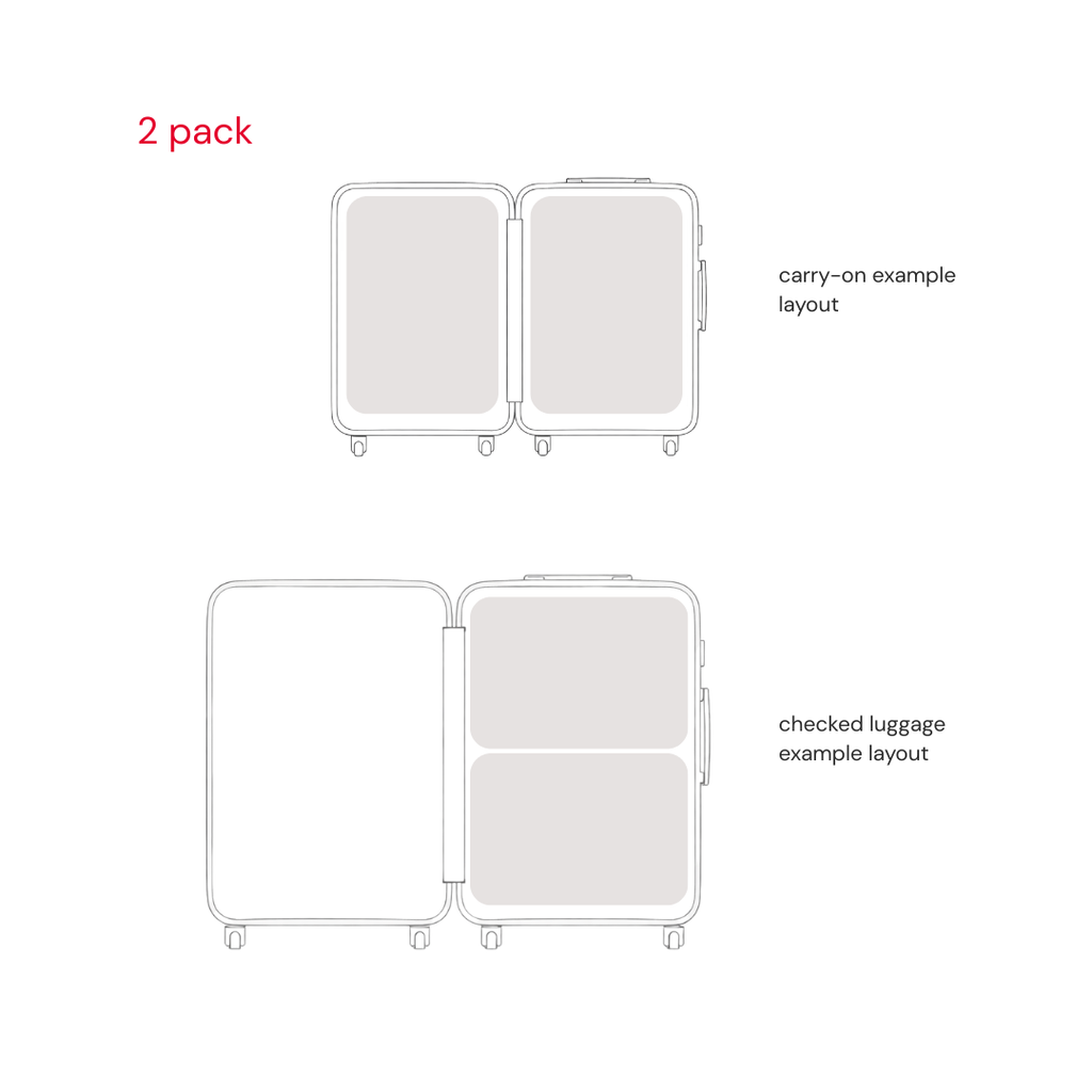 hae hae compression packing cubes suitcase examples 2 pack