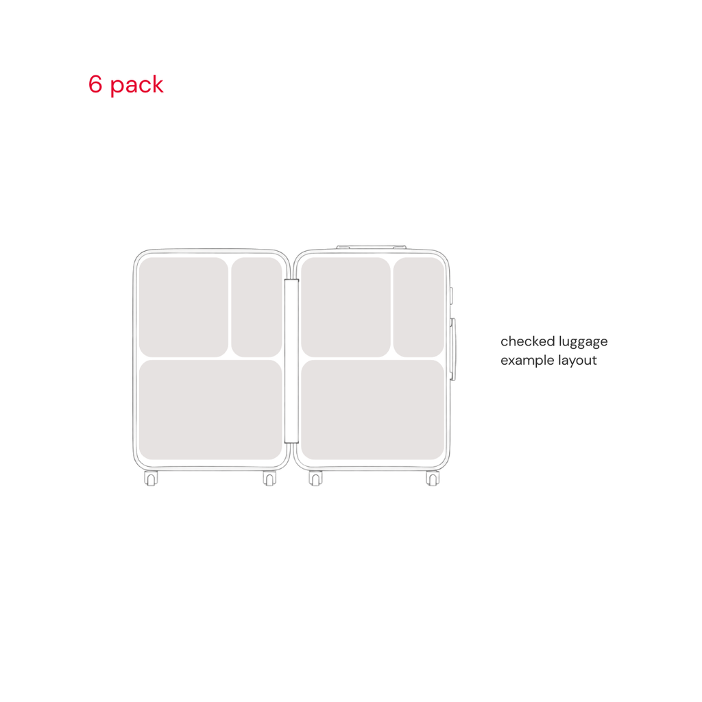 hae hae compression packing cubes suitcase examples 6 pack