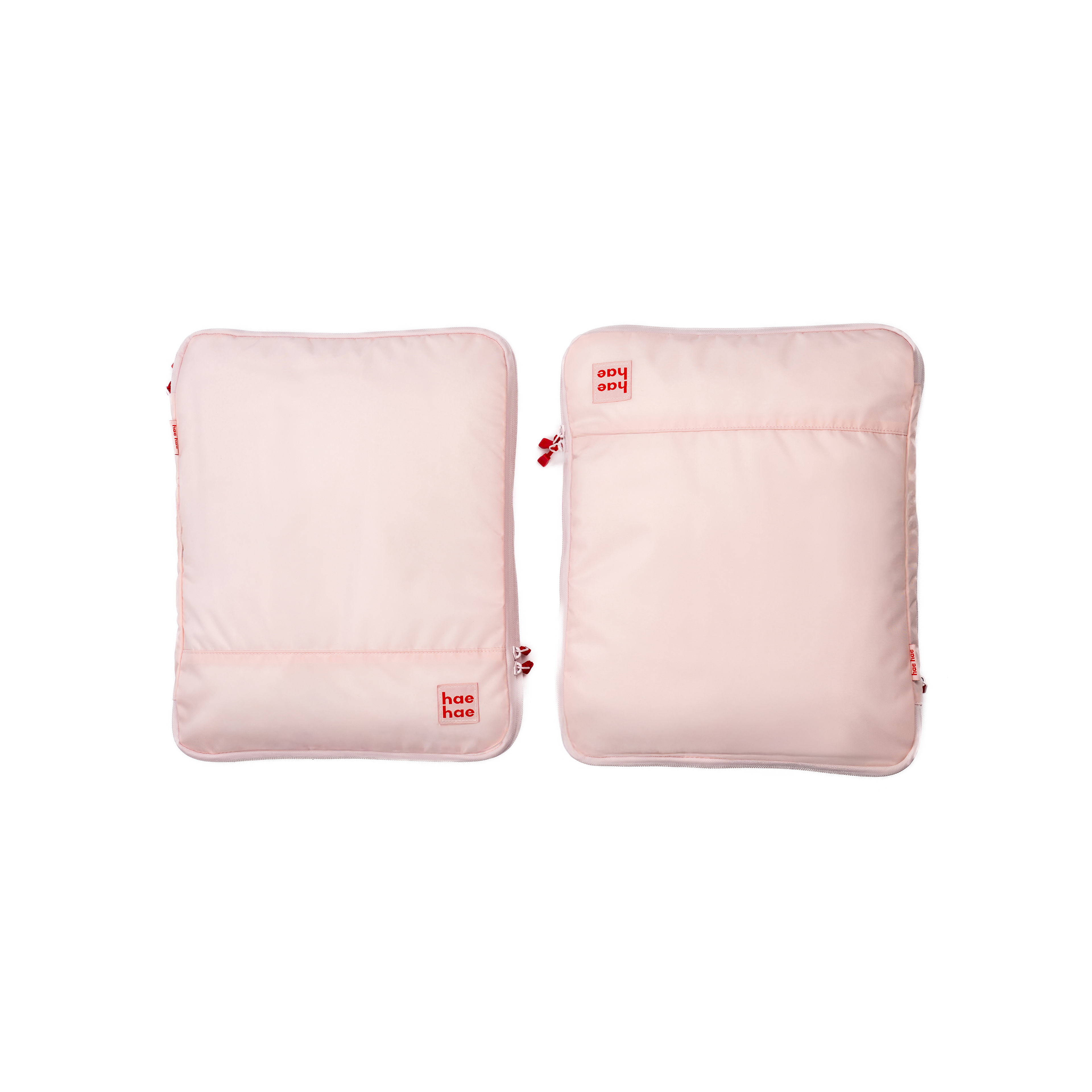 hae hae Blossom compression packing cubes 2 pack in pink for suitcase organisation