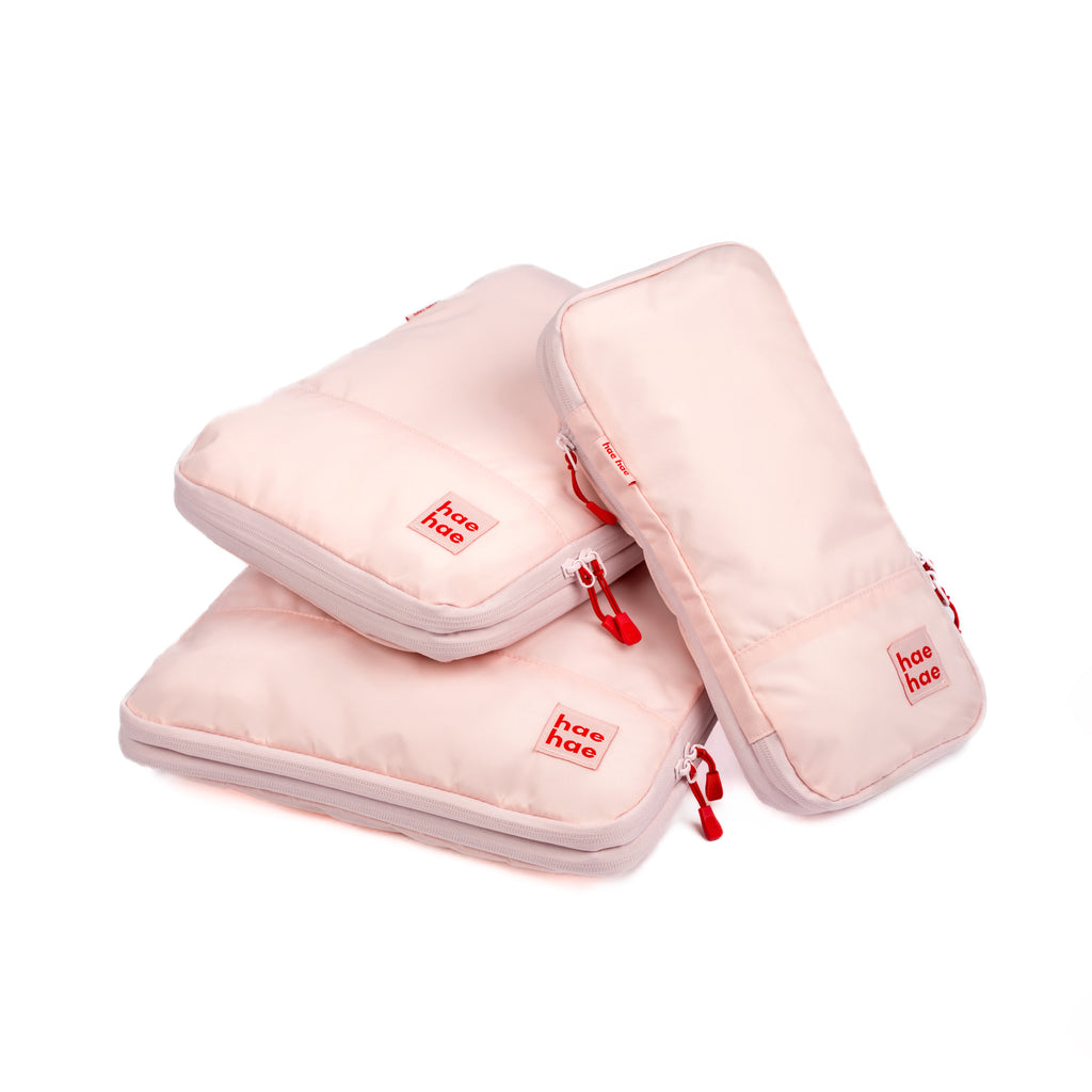 hae hae Blossom compression packing cubes in small medium and large sizes