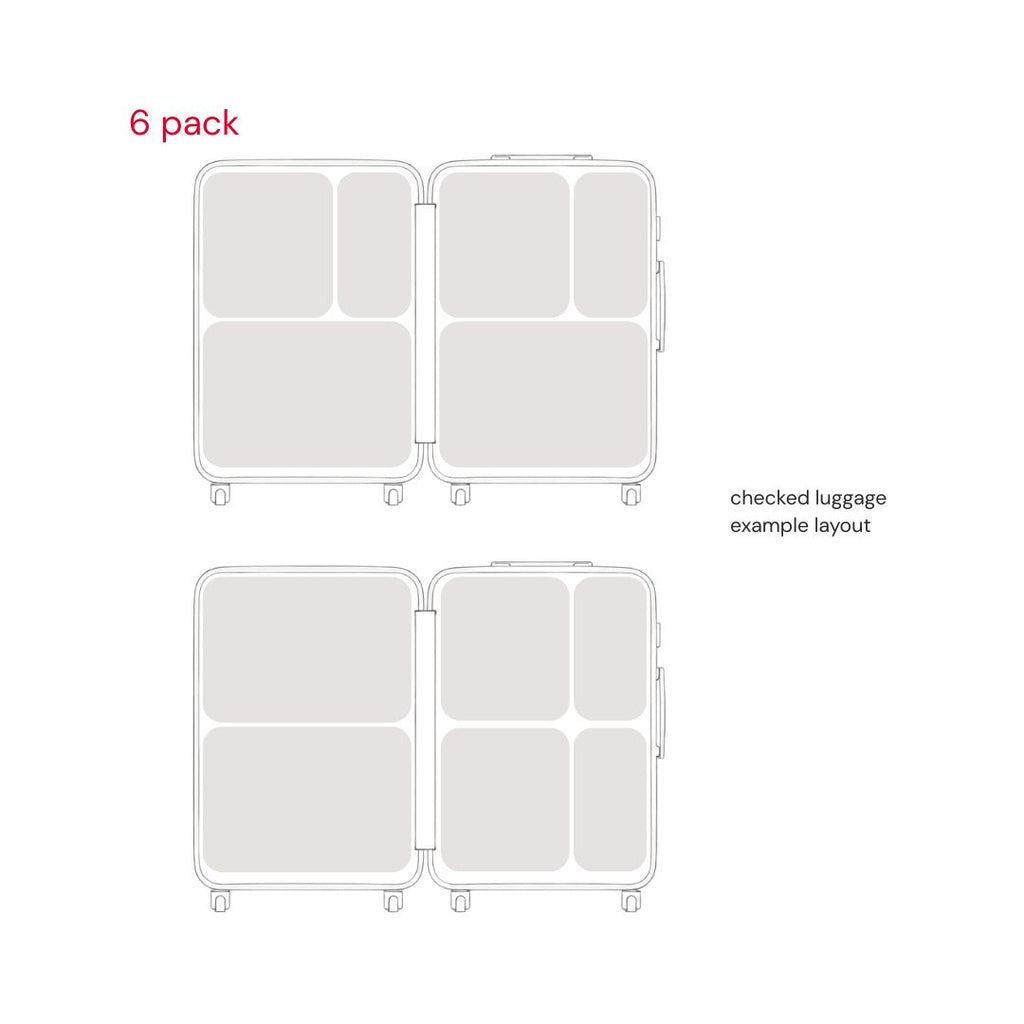 hae hae compression packing cube 6 pack graphic 