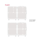 hae hae compression packing cube 6 pack graphic 