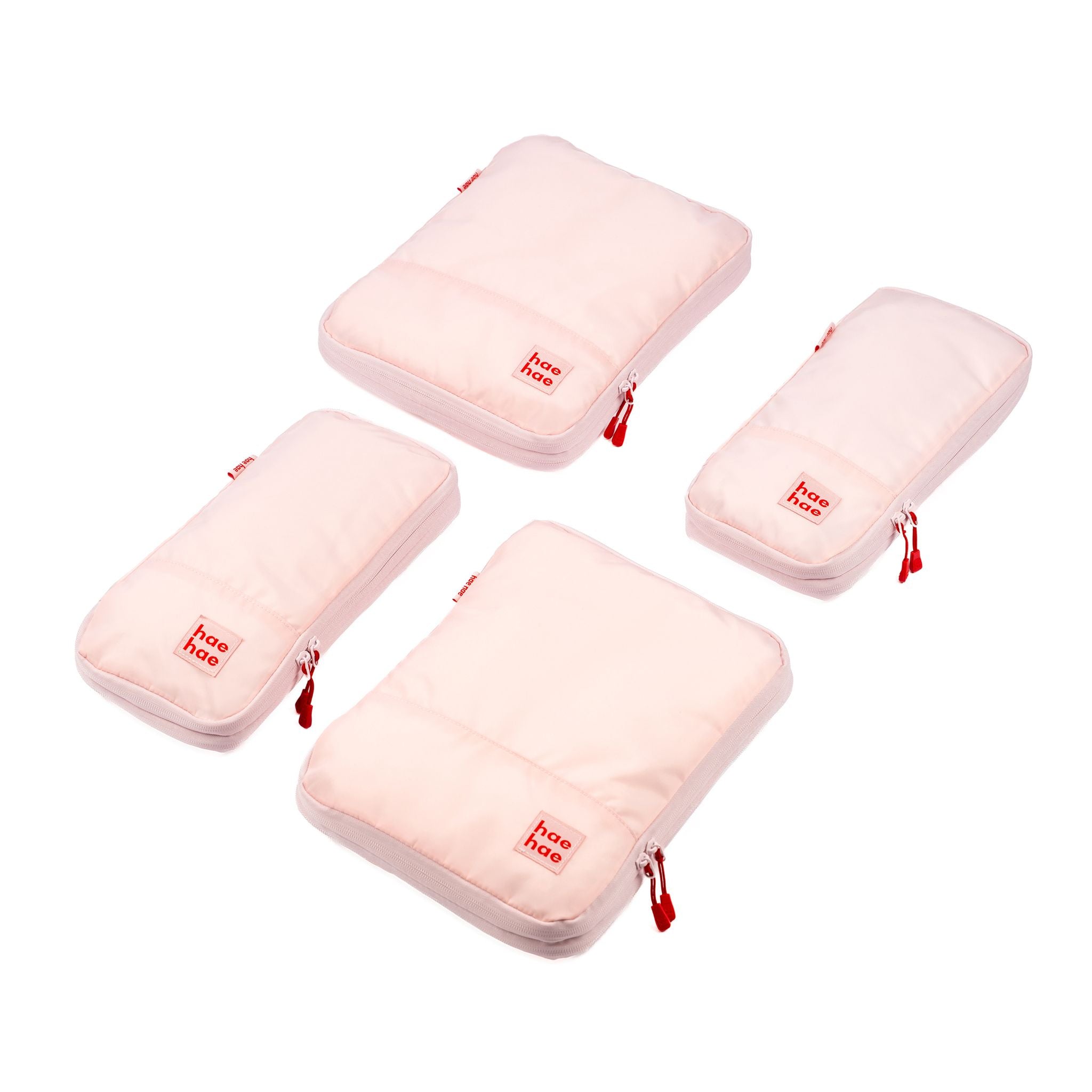hae hae compression packing cube 4 pack blossom layflat compressed